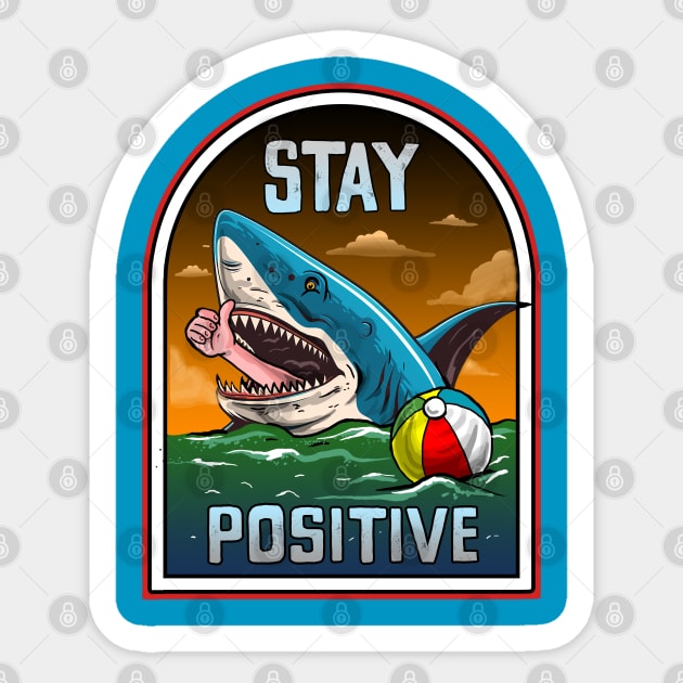 STAY POSITIVE Sticker by AMOS_STUDIO